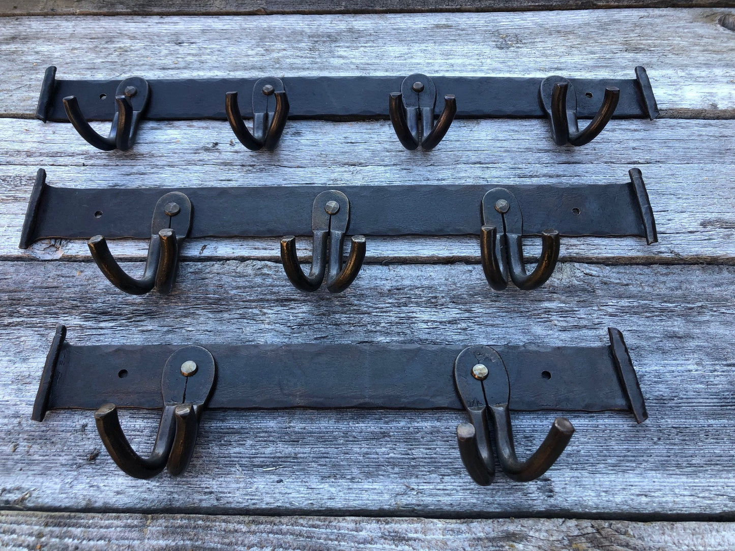 Fireplace Tool Set Straight Railroad Spike Handles - Broom, Shovel, Poker, Ash Rake, Tongs, Wall Mounted Rack - Handmade In USA