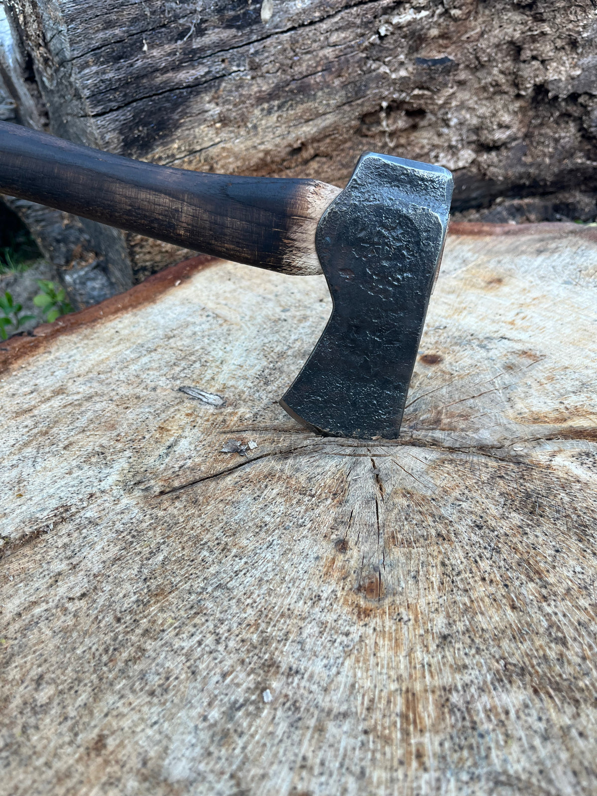 Hand forged hatchet