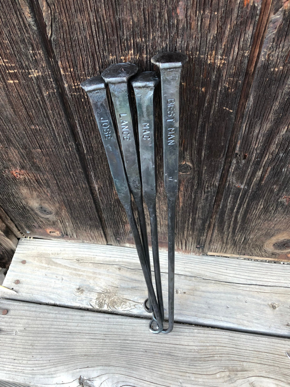 Meat Flipper BBQ Steak Hook Turner Pigtail - Smoker -Flipper - Barbecue BBQ - Pigtail Turner - Handmade In USA