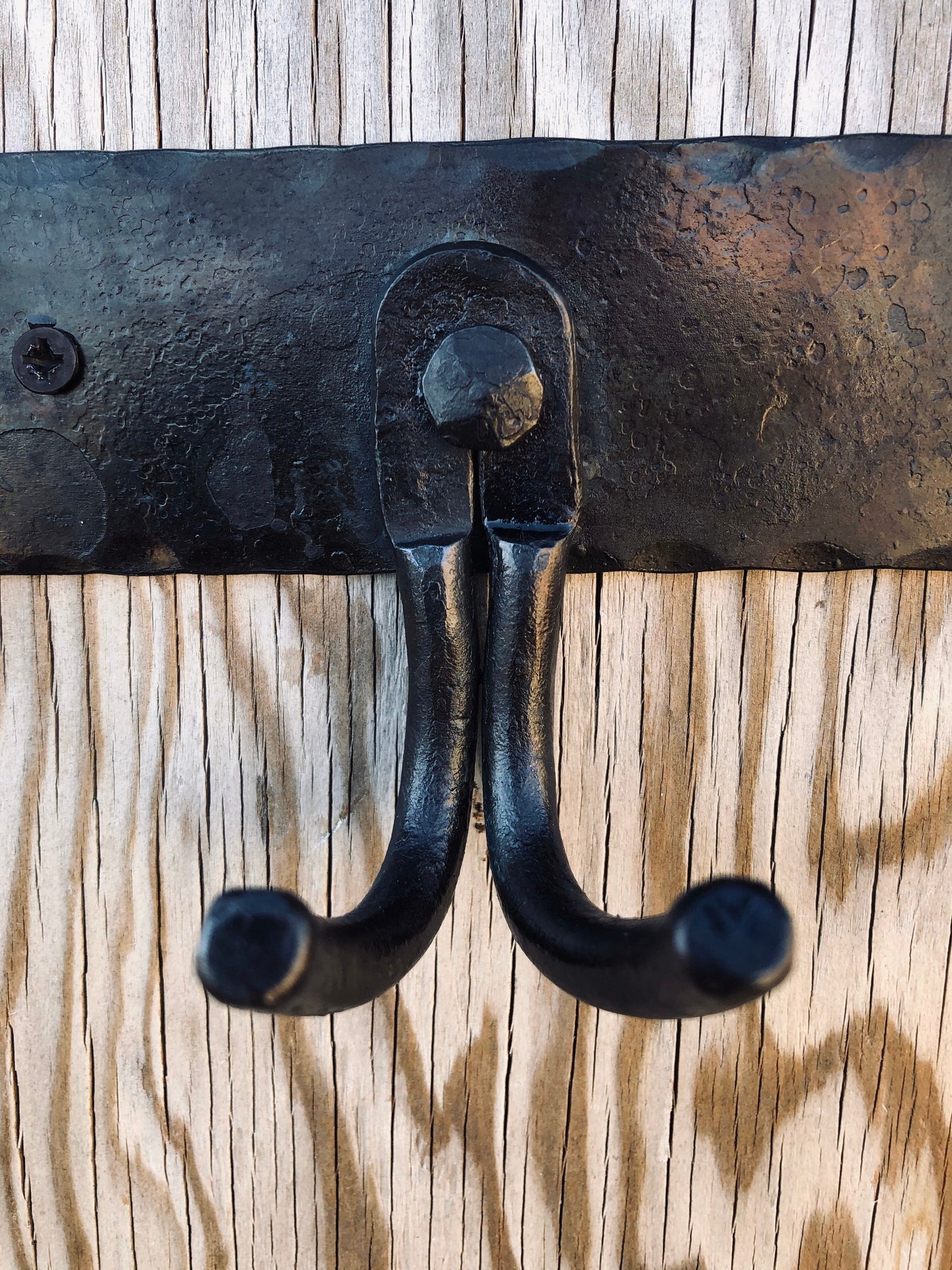 Fireplace Tool Set Shovel, Poker, Rack Iron - Wall Mounted - 3 Piece - Rack, Shovel and Poker - Handmade In USA