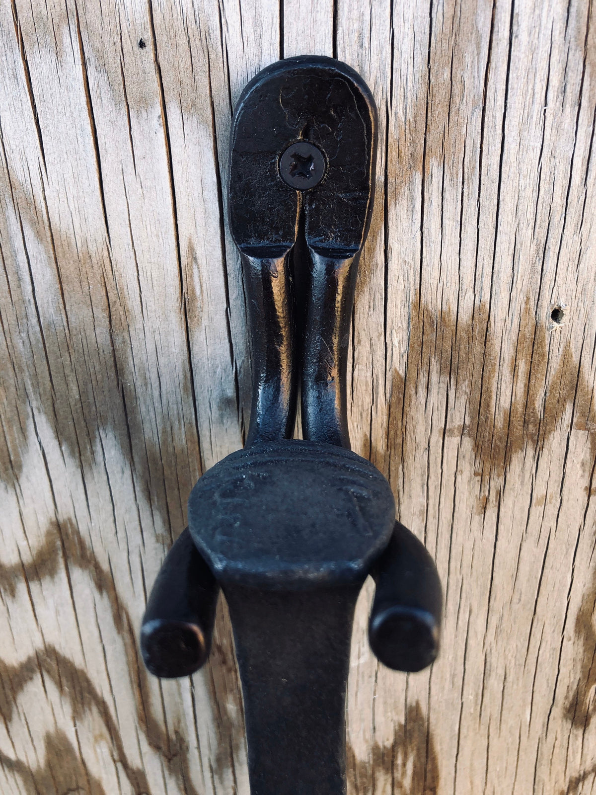 Fire Poker Hand Forged Iron Fire Pit Tool - Blacksmith -Railroad Spike Handle  - Bonfire - Handmade In USA